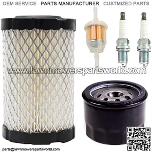 796031 Air Filter Tune Up Kit, Compatible with Briggs and Stratton 591334 492932 696854; John Deere D100 D110 D125 D130; Husqvarna YTH22V46 YTH24V48 YTA22V46; Lawn Mower Oil Filter
