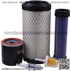 New Service Tune Up Kit #LG258 Compatible with JD TX Turf 4X2 Gator CS CX TS Kawasaki KHI FJ400D-AS04 FJ400D-BS04 FJ400D-CS04 FJ400D-DS04 engines