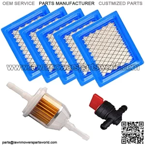 5 Pack 14-083-22-S Air Filter for XT650 XT675 Engine Lawnboy Toro Lawn Mower Air Filter, 1408322s 14-083-22-S1 Air Filter