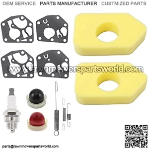 698719 691859 692211 Governor Spring - 495770 795083 Carburetor Diaphragm - 698369 Air Filter for 3.5-4.5 HP 450-600 Series Lawn Mower Engines