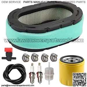 32-083-09-S Air Filter with 52 050 02-S Oil Filter Spark Plug Tune Up Kit for 32 083 09 32 883 09-S1 KT610 KT620 KT715 KT725 KT730 KT735 KT740 KT745 19HP-26HP Engine MTD Lawn Mower by LIYYOO