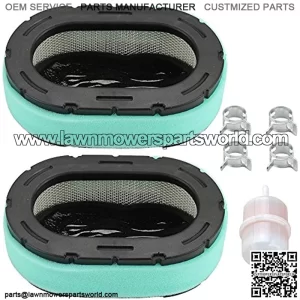 (Pack of 2)32 083 09-S 32 883 09-S1 Air Filter for KT610 KT620 KT715 KT725 KT730 KT735 KT740 KT745 19HP-26HP Engine Craftsman Troy Bilt Lawn Mower with Fuel Filter