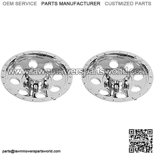Set of 2 - QT12CHB-x2, 12" ABS Chrome Plated Wheel Cover, HUB Cap for 12" Wheels