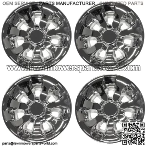 Drifter 8 inch Golf Cart Wheel Covers Hub Caps Universal Fit | Set of 4