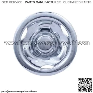 (1) Golf Cart 8" Chrome Deep Dish Wheel Cover Hub Cap