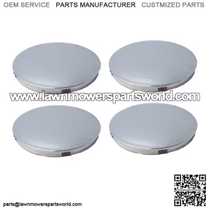 Golf Cart 8" Chrome Baby Moon Metal Wheel Covers Hub Caps Set of 4