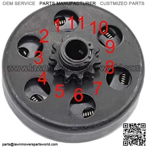 Heavy Duty Clutch Assembly with 5/8" Bore #35 Chain 11 Tooth for Mini Bike Go Kart