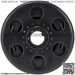 Go Kart Centrifugal Clutch 3/4 inch Bore 16 Tooth 16T 6.5HP #219 Chain 2100rpm Compatible with Mini Bike and Go Kart Racing