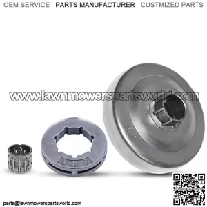 3/8"-7T Clutch Sprocket Drum Fit For Husqvarna 340 345 350 445 450 E 346 XP Chainsaw, Clutch Drum Rim Sprocket Clutch Bearing.