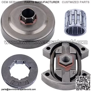 3/8"-7T Clutch Drum Rim Sprocket Needle Bearing Kit For Husqvarna 55 Rancher 50, Clutch Drum, Clutch Assy, Rim Sprocket, Needle Bearing.
