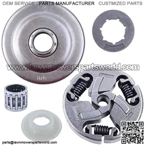 3/8 Clutch Drum Rim Sprocket Cover For Husqvarna EPA Chainsaw 357 357XP 359, Clutch drum, Sprocket Rim, Needle Bearing, Clutch Assembly, Worm Gear.