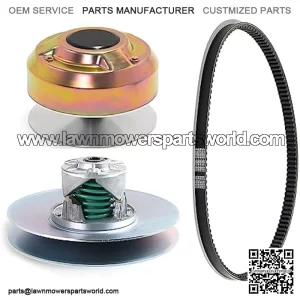 Hconcet New Clutch Kit With Belt AM140986 AM138486 M125383 Compatible with John Deere Utility Vehicle 4X2 4X4 HPX HPX815E 6X4 Trail Worksite Gator