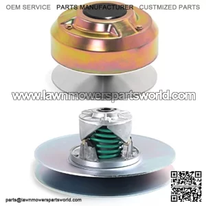 Primary and Secondary Drive Clutch Assembly AM138486 AM138487 Compatible with John Deere 4X2 4X4 HPX 6X4 HPX815E Gas Gator Utility Vehicles