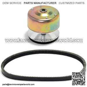 Primary Drive Clutch with Belt for John Deere TX Turf or TX Turf 4X2 Gator Utility Vehicle, Replaces AM138536 AM137898, M174026