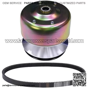 Primary Drive Clutch with Belt AM137898 AM138536 M174026 504-00767 Compatible with John Deere TX Turf TX Turf 4x2 Gator Utility Vehicle