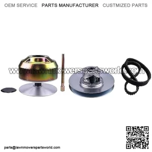 Primary & Secondary Drive Driven Clutch AM128794 AM140967 with Belt RE28721 Puller Compatible with John Deere 4X2 6X4 Gas Gator Utility Vehicles Riding Mower/Bunker Rake 1200A