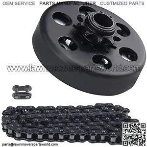 Go Kart Clutch Kit 3/4" Bore 10 Tooth 10T with 40/41/420 Chain 6.5HP