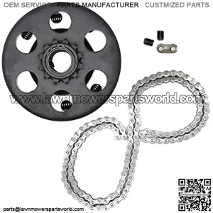 Centrifugal Go Kart Clutch, 3/4" Bore 12T 12 Tooth with #35 Chain 6.5 HP for Minibike Lawnmower Fun Kart Honda Engine, 3/4 inch Clutch