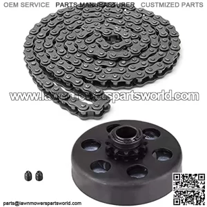 Centrifugal Clutch 3/4 inch Bore 12 Tooth 35 Chain for Go Kart Mini Bike Lawnmower Fun Kart 2-7 HP Engine Replacement for Honda GX160 GX200 GX140 GX120 GC160 GC19