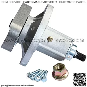 Lawn Mower Spindle Assembly for John Deer GY20050 GY20785 L100 L107 L108 L110 L120 L130 GX20250 with 1067mm 42 inch and 1912mm 48 inch Deck with 4 Tapped Bolts