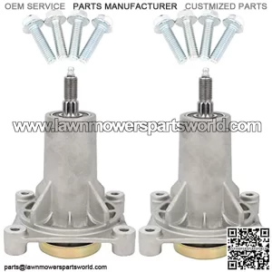 Lawn Mower Spindles 4-hole Deck Spindle Assembly Replacement for AYP, for , & for 187292 192870 of 2 Pack