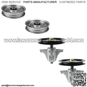 Spindle Assembly & Idler Pulley Kit Fits Cub Cadet/MTD Mower Models 618-04636