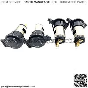 4pcs Cigarette Lighter Socket plug adapter,12V 120w Cigarette Lighter Splitter Power Outlet Parts for Tractor Car Motorcycle Boat DDD381*4