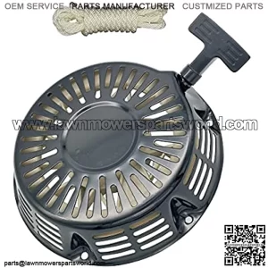 GX390 Recoil Pull Starter w/Pull Cord for 11hp 13hp Honda and Clones GX340 GX610 GX620 420cc 439cc 459cc Black 28400-ZE3-W01ZA