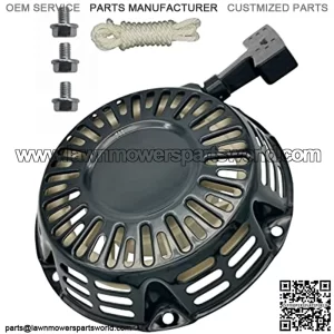 212 Ct200u Recoil Pull Starter w/Pull Cord for Honda Clones Generator Coleman Champion 159cc 196cc 212cc 224cc Engine OEM Black