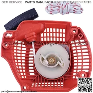 Recoil Pull Starter w Rope Assembly Kit For Husqvarna 435 For Chainsaws 544287002, Recoil Starter, Rope