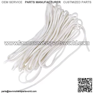 Pull Starter Rope Pull Cord for Lawn Mower Chainsaw Trimmer Brush Cutter Diesel Petrol Motor Engine Replacement Parts 10 Meters 4mm White
