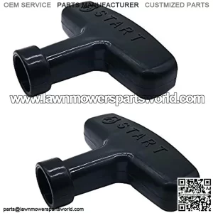 2 pcs Gasoline Engine Starter Handle Grip, Recoil Starter Pull Handle for Lawn Mower, Generator, Chainsaw