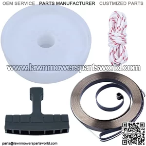Recoil Starter Pulley Recoil Spring For Husqvarna 362 365 371 372 385 503859601 , Recoil Starter Pulley , Recoil Spring , Starter Handle Grip , Rope