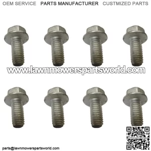 Pack of 8 Spindle Bolts Fits Cub Cadet 710-1260A (Thread Cutting) 5/16"-18 x 3/4