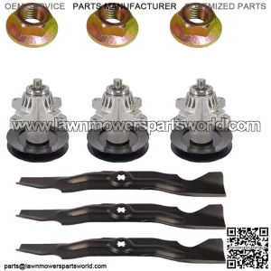 Fits MTD Fits Cub Cadet RZT50 Heavy Duty Blade Spindle Bolt Deck Rebuild Kit
