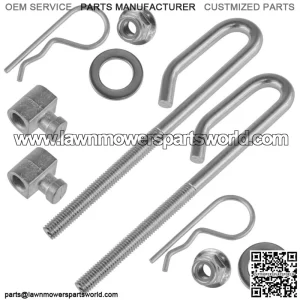 2 Deck Lift Bolt Nut Trunnion fits John Deere E130 E140 E150 E160 E170 E180