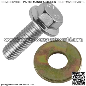 M8x1.25 Flanged Head Bolt Screw For John Deere 19M7867 Mower Grader Loader