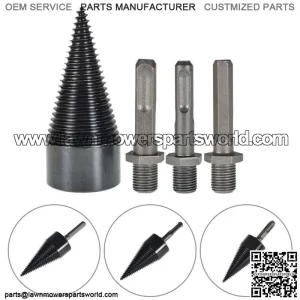 42mm High Speed Firewood Drill Bit Wood Log Splitter Screw Cone Driver Farms