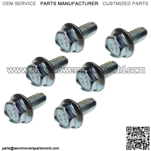 (6 PK) Blade Bolt fits John Deere 19M7786 L100 L110 L118 L120 L130 1642 1742