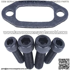 Exhaust Muffler Screw w Gasket Kit For Husqvarna 61 268 272 272K 272XP For Chainsaw , Muffler Gasket , Muffler Screw