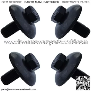 4 Pack Bolts for Husqvarna Craftsman Lawn Mower Blade Bolt & Tractor Blade Bolt with Cupped Washer, Fits for Attaching immobilization Blades on Riding Lawn Mower and for Zero Turn Mower