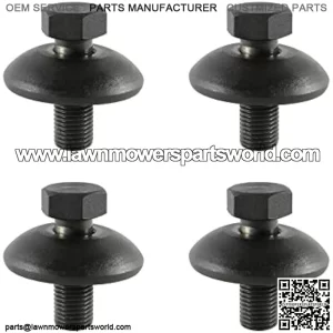 4 Pcs Bolt & Washer Compatible with Husq-Varna Lawn Mower Blade Bolt & Tractor Blade Bolt with Cupped Washer Fits Attaching immobilization Blades on Riding Lawn Mower and Zero Turn Mower