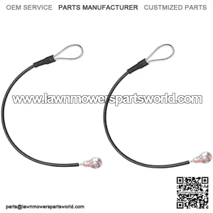 M159508 2Pcs Tailgate Equipment Cable Fit for John Deere Gators M TE TH TX XUV TH TX HPX615E HPX815E XUV825E/M XUV835E/M/R XUV855E XUV865E/M/R Tailgate Cables
