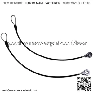 2-PACK Tailgate Cables M159508 Compatible with John Deere Gators M TE TH TX XUV TH 6x4 TX 4X2 HPX615E HPX815E XUV865R XUV825E XUV825M XUV835E XUV835M XUV835R XUV855E XUV865E XUV865M