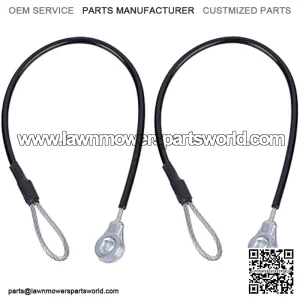 M159508 2Pcs Tailgate Equipment Cable Fit for John Deere Gators M TE TH TX XUV TH TX HPX615E HPX815E XUV825E/M Tailgate Cables
