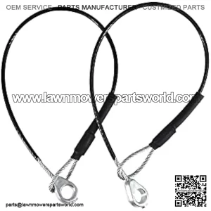 2 Pcs Tailgate Cable M159508 Compatible with John Deere Gators M TE TH TX XUV TH 6x4 TX 4X2 HPX615E HPX815E XUV865R XUV825E XUV825M XUV835E XUV835M XUV835R XUV855E XUV865E XUV865M