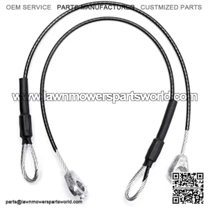 M159508 Tailgate Equipment Cable 2PCs, Tailgate Cables Compatible with John Deere Gator Utility Vehicle M TE TH TX XUV HPX615E XUV865R XUV855M XUV835E HPX615E