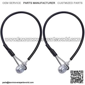 2 Pcs Tailgate Equipment Cable M159508 Compatible with John Deere Gator Utility Vehicle M TE TH TX XUV HPX615E XUV865R XUV865E XUV855M XUV835E HPX615E