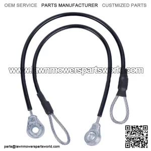 2* Tailgate Cables For John Deere Gators 6x4 HPX615E HPX815E XUV865R #M159508