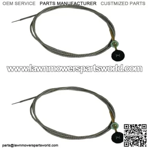 (2) 8 FOOT FT. UNIVERSAL CARBURETOR CHOKE CONTROL CABLES for 60122 Lawn Tractor